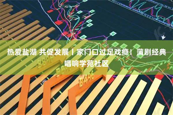 热爱盐湖 共促发展丨家门口过足戏瘾！蒲剧经典唱响学苑社区
